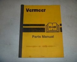 Vermeer P125 Trencher Parts Catalog Manual