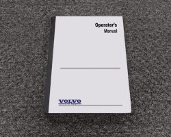 Volvo EC330CL Excavator Owner Operator Maintenance Manual