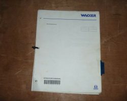 Wacker Neuson 12002 RD Excavators Owner Operator Maintenance Manual