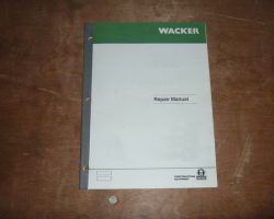 Wacker Neuson 12002 RD Excavators Shop Service Repair Manual