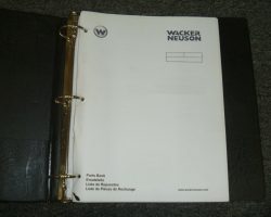 Wacker Neuson AS30 Compactors Parts Catalog Manual