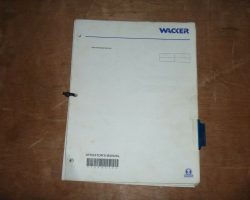 Wacker Neuson DPU110 Compactors Owner Operator Maintenance Manual