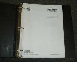 Wacker Neuson DR18-80 Compactors Parts Catalog Manual