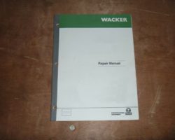 Wacker Neuson RTSC-2 Compactors Shop Service Repair Manual