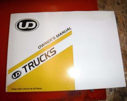 1989 UD Trucks UD1100 Models Operator's Manual