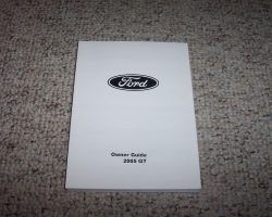 2005 Ford GT Owner's Manual