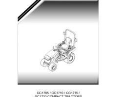 Gc1705 Gc1710 Gc1715 Gc1720 Compact Tractor Parts Catalog Manual