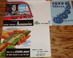 1952 Ford F-Series Truck Owner's Manual Set