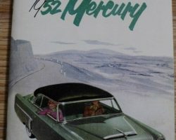 1952 Mercury Custom Owner's Manual