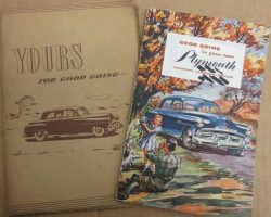 1952 Plymouth Cranbrook, Cambridge & Concord Owner's Manual Set