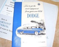 1954 Dodge Royal, Coronet & Meadowbrook Owner's Manual Set