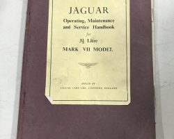 1954 Jaguar Mark VII Owner's Manual