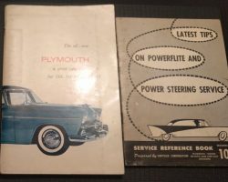 1955 Plymouth Belvedere, Savoy & Plaza Owner's Manual Set