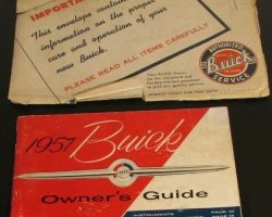 1957 Buick Roadmaster Owner's Manual Set