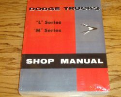 1958 Dodge L & M Series Power Wagon Service Manual