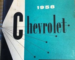 1958 Chevrolet Brookwood Owner's Manual