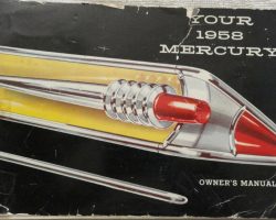 1958 Mercury Medalist Owner's Manual