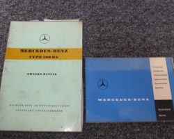1961 Mercedes Benz 190Db Owner's Manual Set