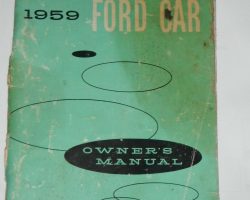 1959 Ford Courier Owner's Manual