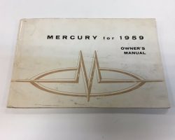 1959 Mercury Commuter Owner's Manual