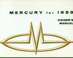 1959 Mercury Voyager Owner's Manual