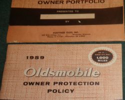 1959 Oldsmobile 88 & Ninety-Eight Owner's Manual Set