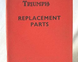 1959 Triumph Bonneville T 120 Parts Catalog Manual