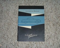 1959 Volkswagen Karmann Ghia Owner's Manual