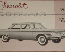 1960 Chevrolet Corvair Owner's Manual