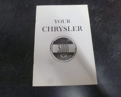 1961 Chrysler 300G Owner's Manual