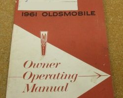 1961 Oldsmobile Super 88, Dynamic 88 & Ninety-Eight Owner's Manual Set
