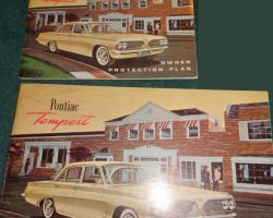 1961 Pontiac Tempest Owner's Manual Set