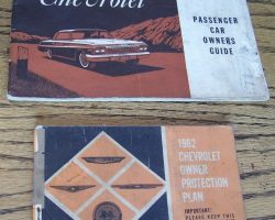 1962 Chevrolet Bel Air Owner's Manual Set