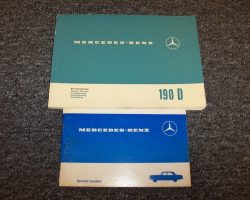 1962 Mercedes Benz 190D Owner's Manual Set