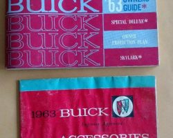 1963 Buick Special, Special Deluxe, Skylark Owner's Manual Set