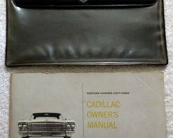 1963 Cadillac Deville Owner's Manual Set