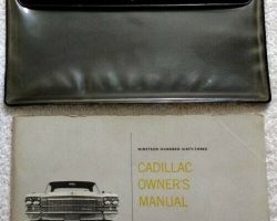 1963 Cadillac Eldorado Owner's Manual Set