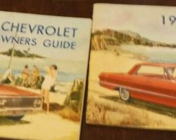 1963 Chevrolet Biscayne Owner's Manual Set