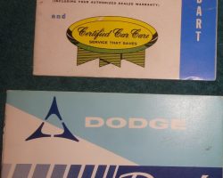 1963 Dodge Dart Owner's Manual Set