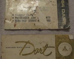 1964 Dodge Dart Owner's Manual Set