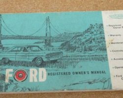 1964 Ford Custom Owner's Manual