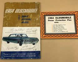 1964 Oldsmobile Super 88, Dynamic 88 & Jetstar 88 Owner's Manual Set
