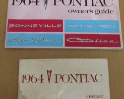 1964 Pontiac Bonneville Owner's Manual Set