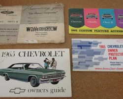 1965 Chevrolet Biscayne Owner's Manual Set