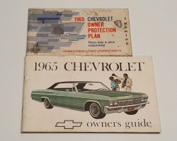 1965 Chevrolet Impala Owner's Manual Set