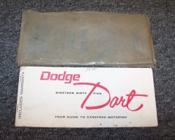 1965 Dodge Dart Owner's Manual Set