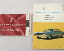 1965 Oldsmobile Ninety-Eight Owner's Manual Set