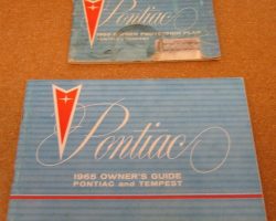 1965 Pontiac Bonneville Owner's Manual Set