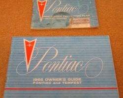 1965 Pontiac Catalina Owner's Manual Set