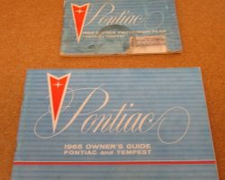 1965 Pontiac Grand Prix Owner's Manual Set